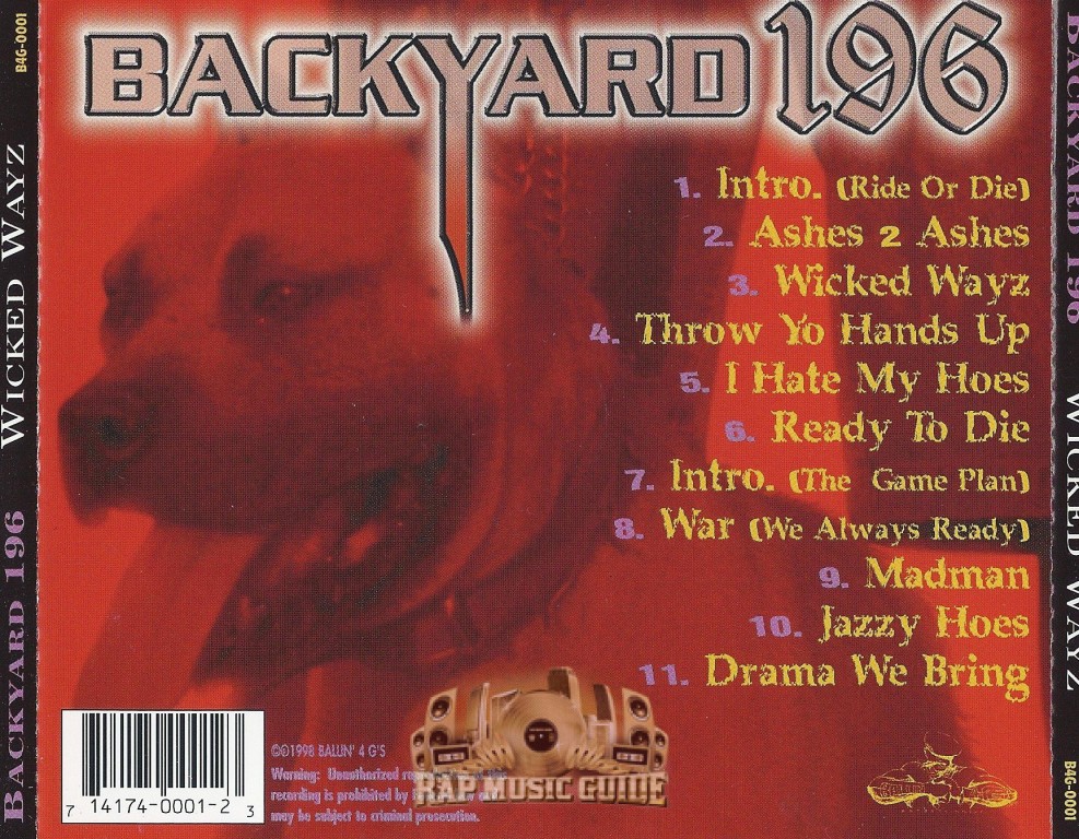 Backyard 196 - Wicked Wayz: CD | Rap Music Guide